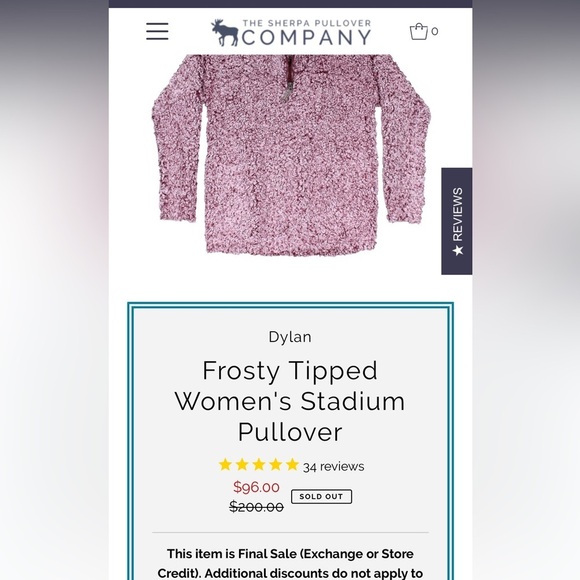 Dylan by True Grit Sherpa quarter zip - Picture 2 of 7